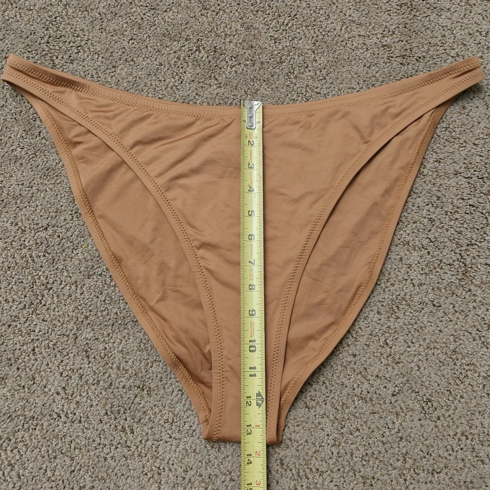 SKIMS Swim High Waisted Bikini Bottom Almond Tan Nude Plus Size 4X SW-BKN-0747
